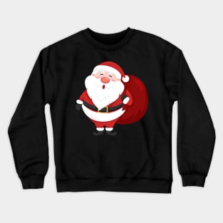 Cute santa claus for christmas day Crewneck Sweatshirt